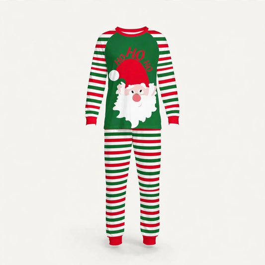 Donner | Christmas Pyjamas Santa Face Striped Trousers