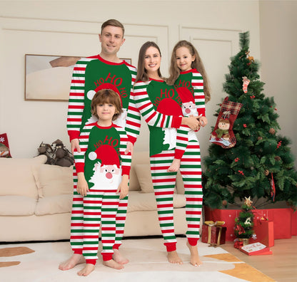 Donner | Christmas Pyjamas Santa Face Striped Trousers