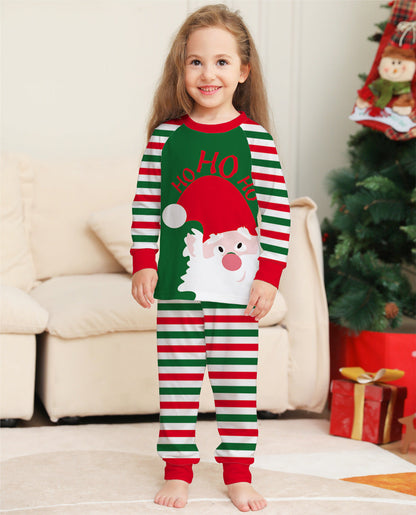 Donner | Christmas Pyjamas Santa Face Striped Trousers