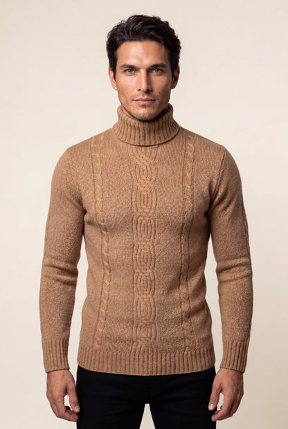 Colt | Men's Cable Knit Turtleneck Sweater