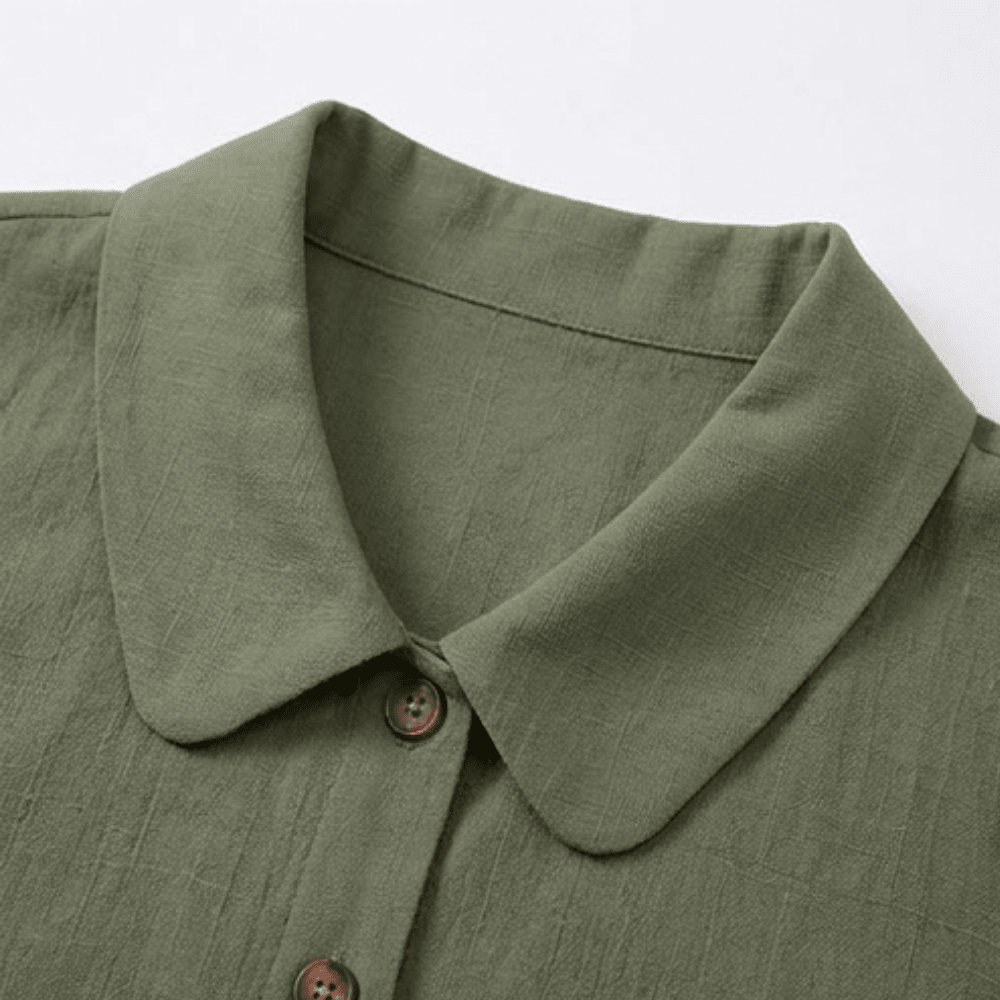Carinda | Sleeveless Collared Button Blouse