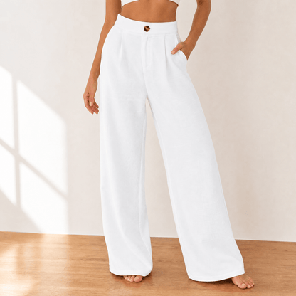 Cavendish | High Waist Wide Leg Tailored Pants