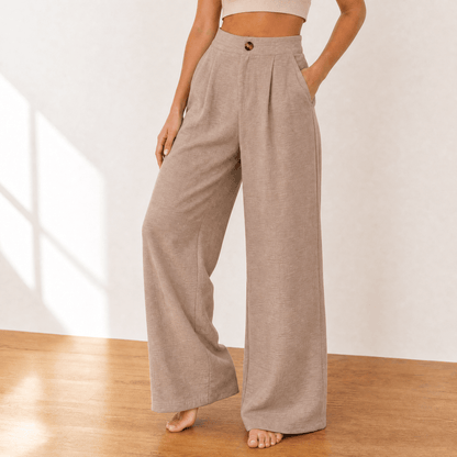 Cavendish | High Waist Wide Leg Tailored Pants