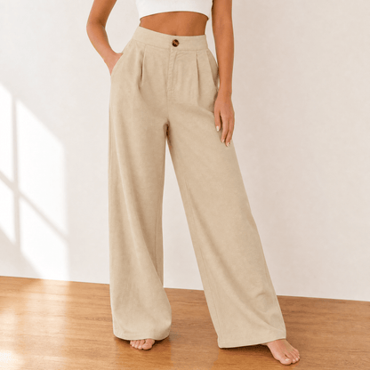 Cavendish | High Waist Wide Leg Tailored Pants