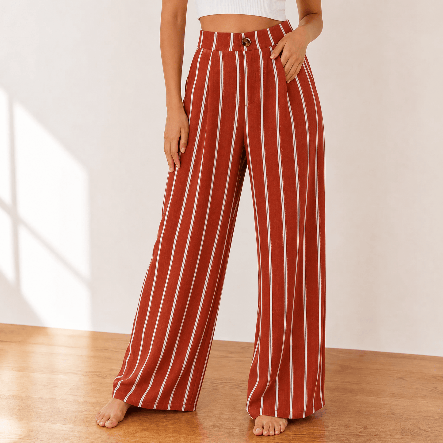 Cavendish | High Waist Wide Leg Tailored Pants