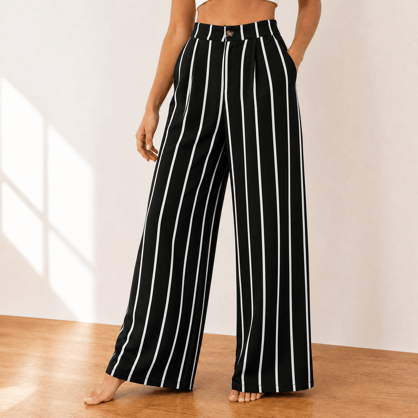 Cavendish | High Waist Wide Leg Tailored Pants