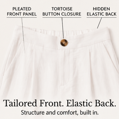 Cavendish | High Waist Wide Leg Tailored Pants