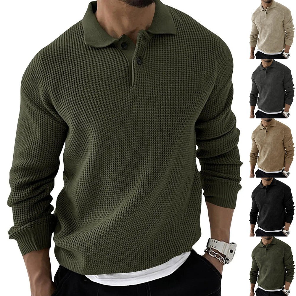 Demetrius | Men's Long Sleeve Polo Sweater