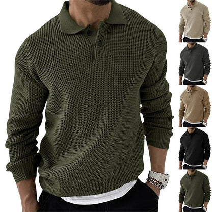Demetrius | Men's Long Sleeve Polo Sweater