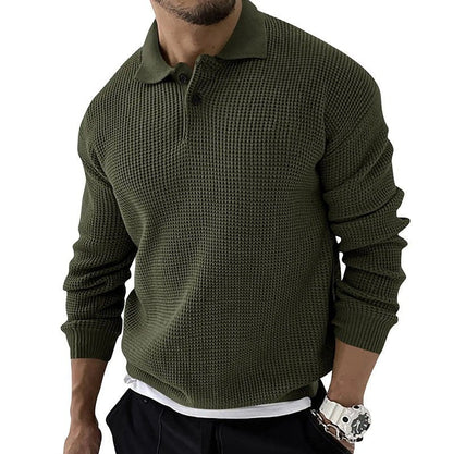 Demetrius | Men's Long Sleeve Polo Sweater