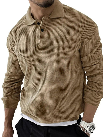 Demetrius | Men's Long Sleeve Polo Sweater