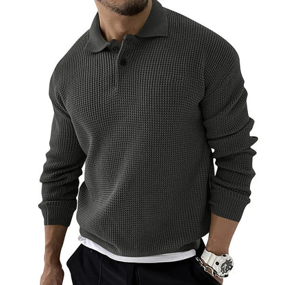 Demetrius | Men's Long Sleeve Polo Sweater