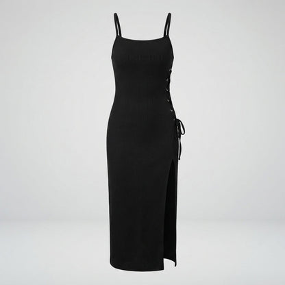 Sexy High Slit Halter Maxi Dress For Women