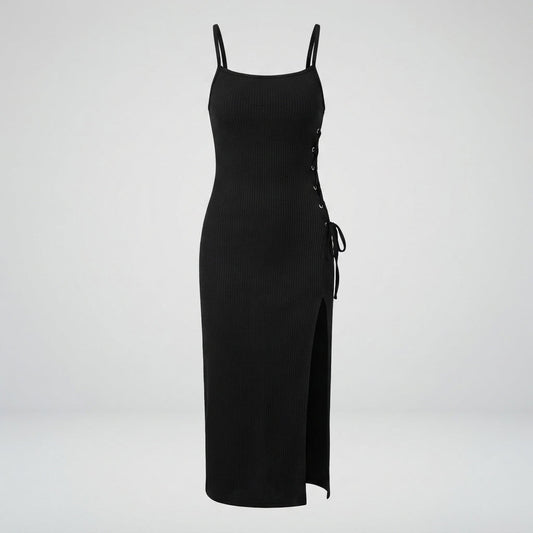 Sexy High Slit Halter Maxi Dress For Women