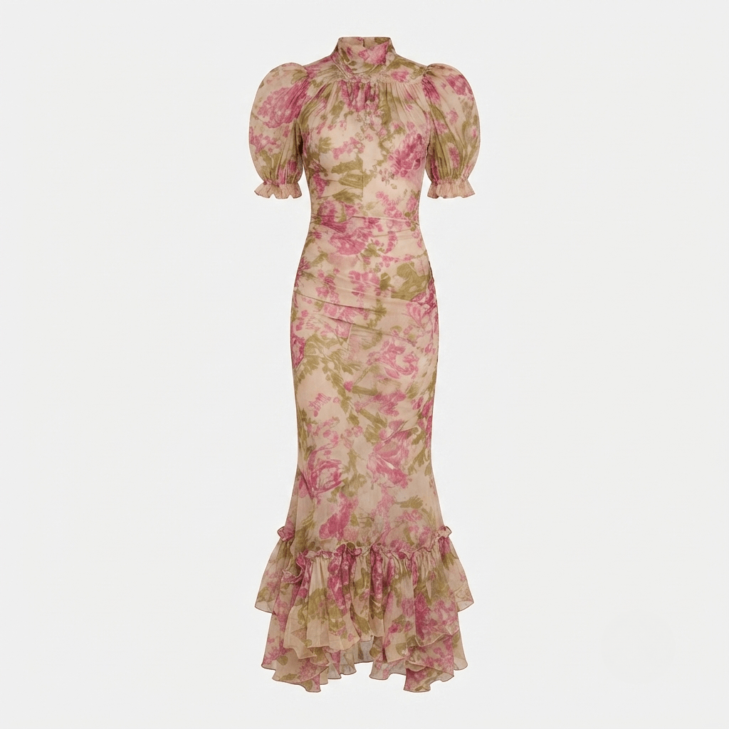 Charlotte | Floral Mermaid Maxi Dress Women