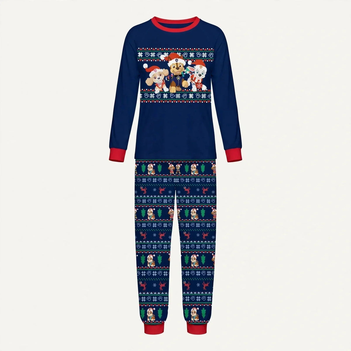 Clove | Christmas Pyjamas Fair Isle Puppy Print
