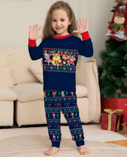 Clove | Christmas Pyjamas Fair Isle Puppy Print