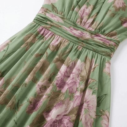 Corenne | Floral Print Halter Maxi Dress