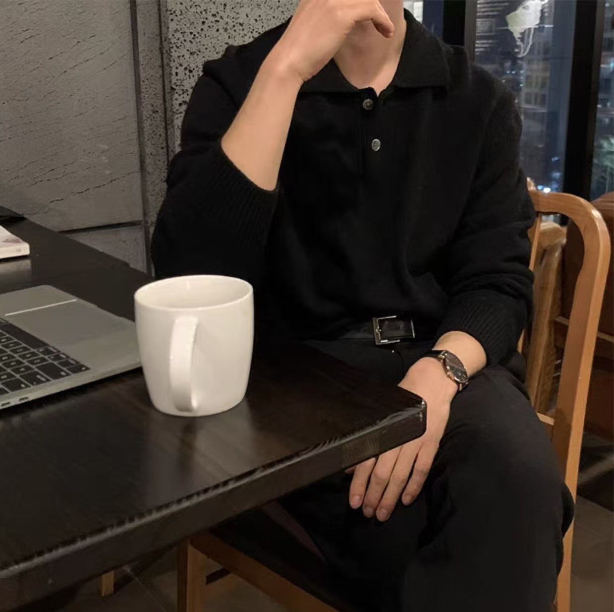 Gene | Men's Polo Knit Sweater