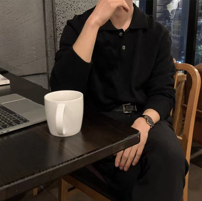 Gene | Men's Polo Knit Sweater