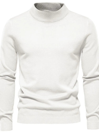 Gawain | Soft Knit Mock Neck Sweater Regular Fit