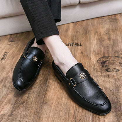 Cole | Men's Metal-Buckle Leather Loafers