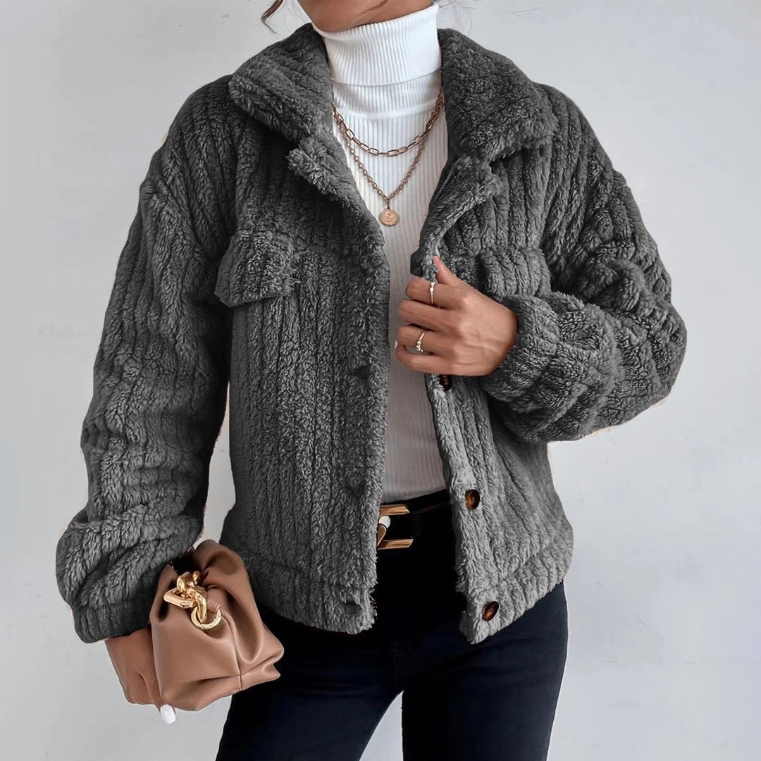 Mandy | Women's Button-Down Sherpa Jacket