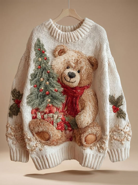 Rudi | Festive Jumpers Ladies Oversized Teddy Knit