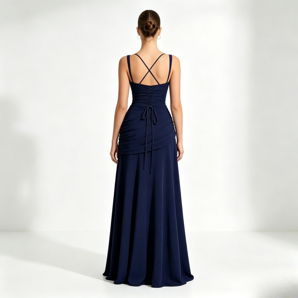 Geneva | Women's Ruched Corset Evening Gown