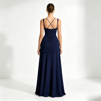 Geneva | Women's Ruched Corset Evening Gown