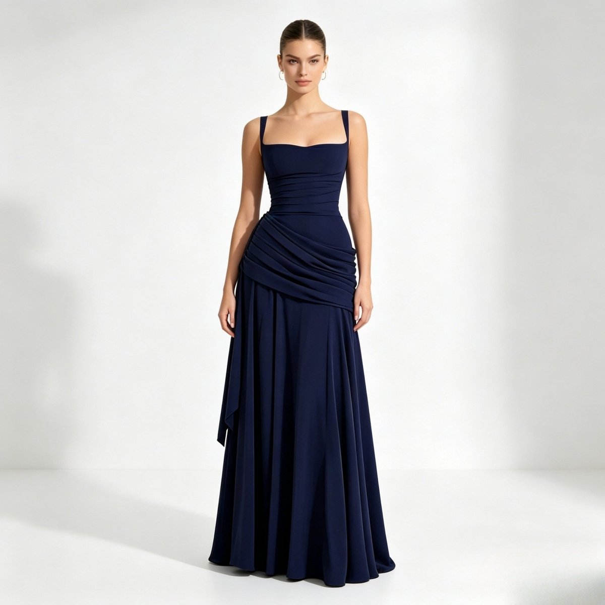 Geneva | Women's Ruched Corset Evening Gown