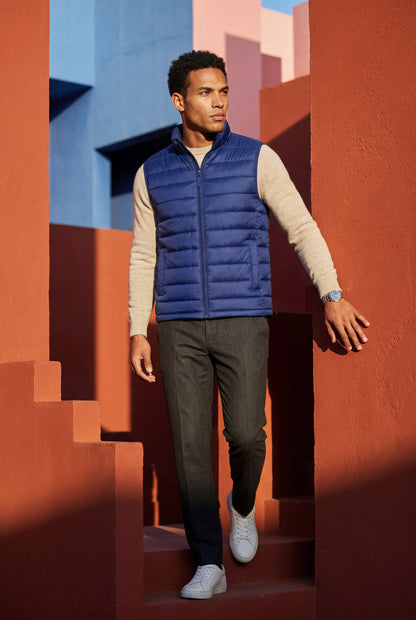 Kai | Men's Lightweight Puffer Vest, High Collar
