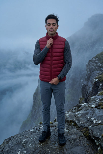 Kai | Men's Lightweight Puffer Vest, High Collar