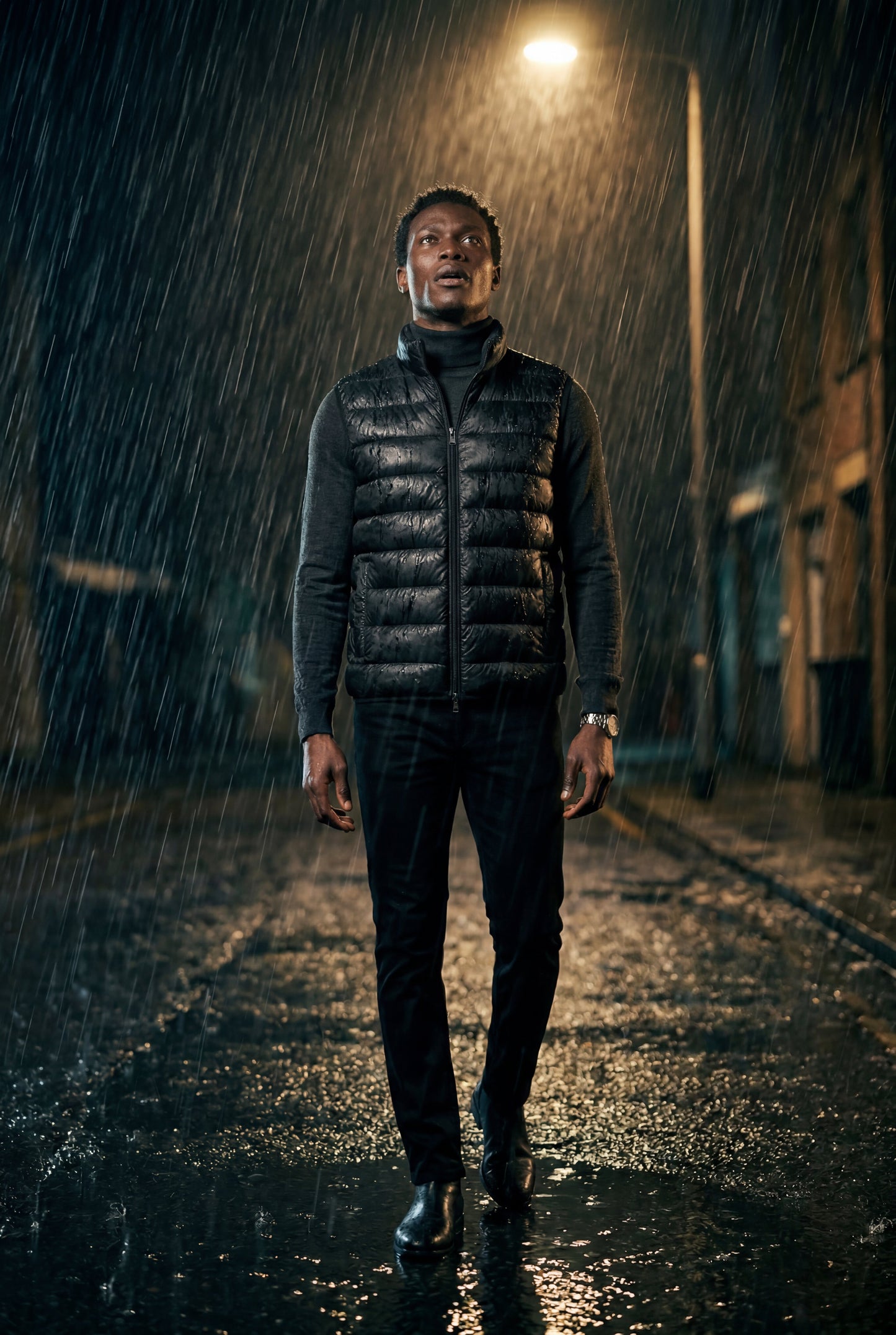 Kai | Men's Lightweight Puffer Vest, High Collar