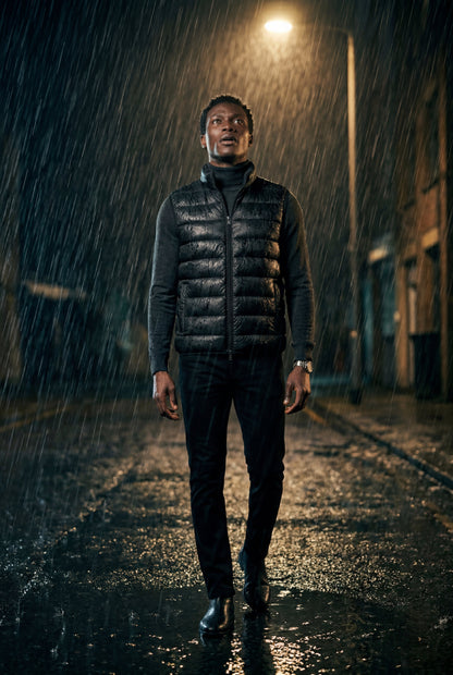 Kai | Men's Lightweight Puffer Vest, High Collar