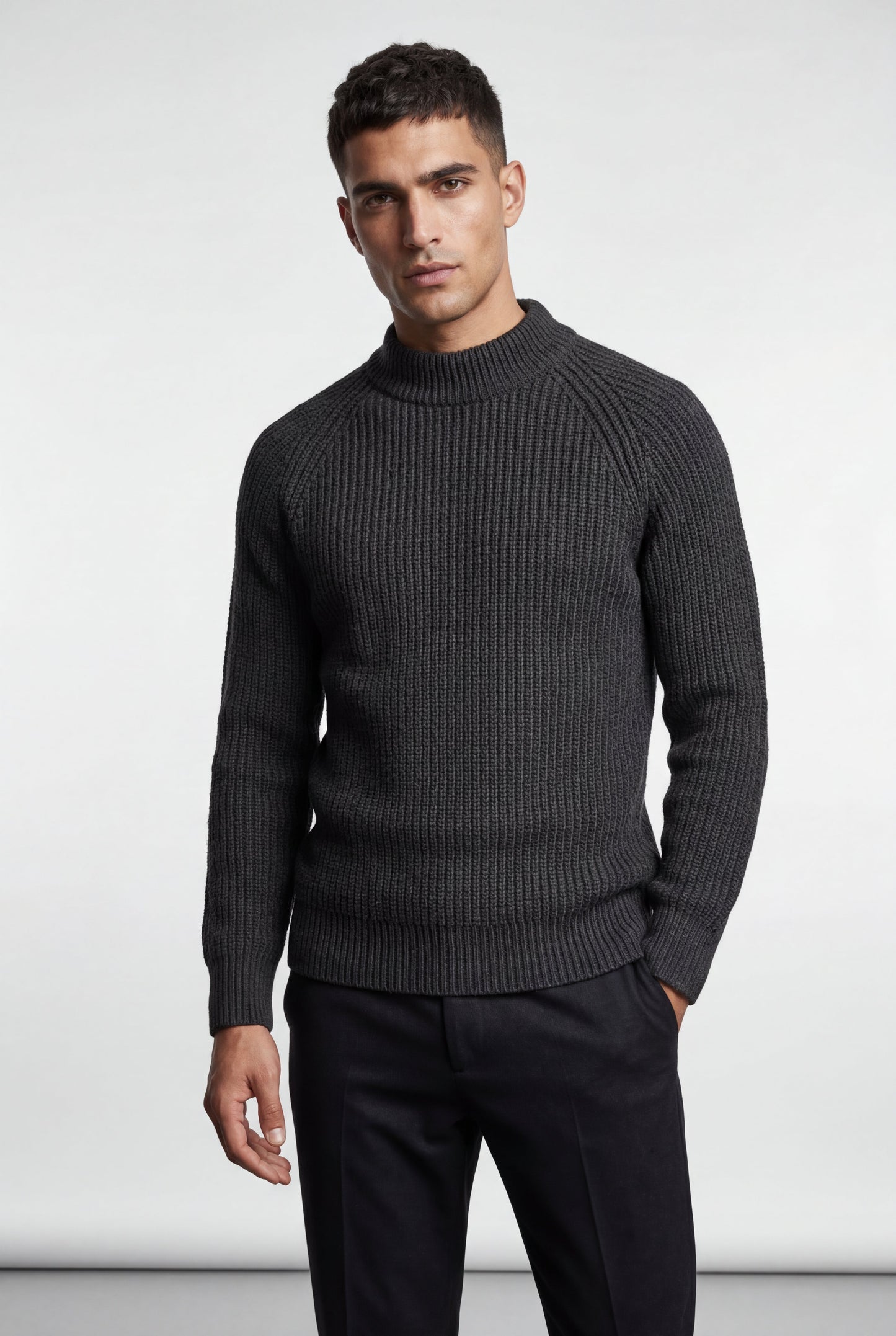 Axel | Men's Chunky Ribbed Slim Fit Sweater