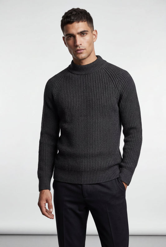 Axel | Men's Chunky Ribbed Slim Fit Sweater