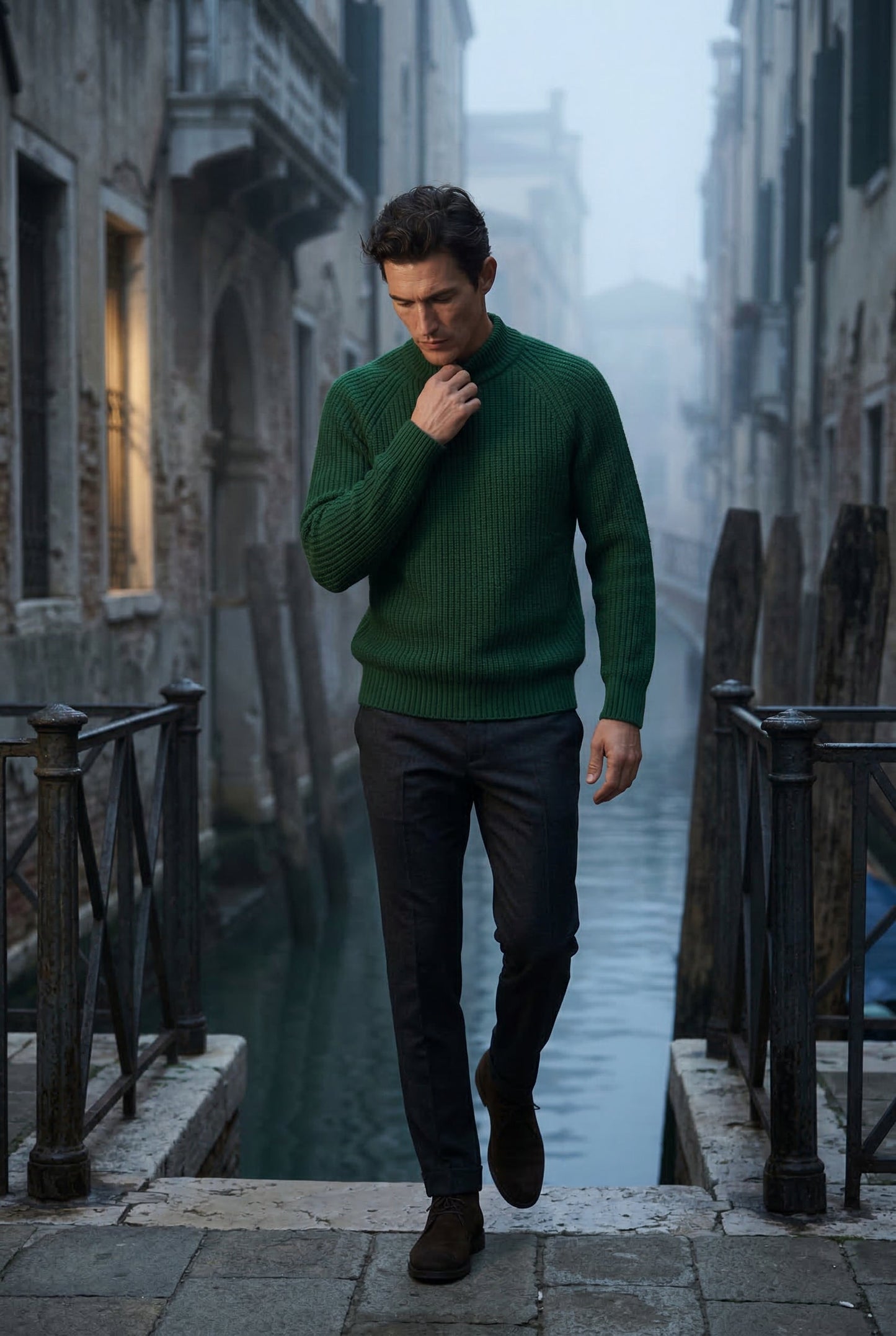 Axel | Men's Chunky Ribbed Slim Fit Sweater