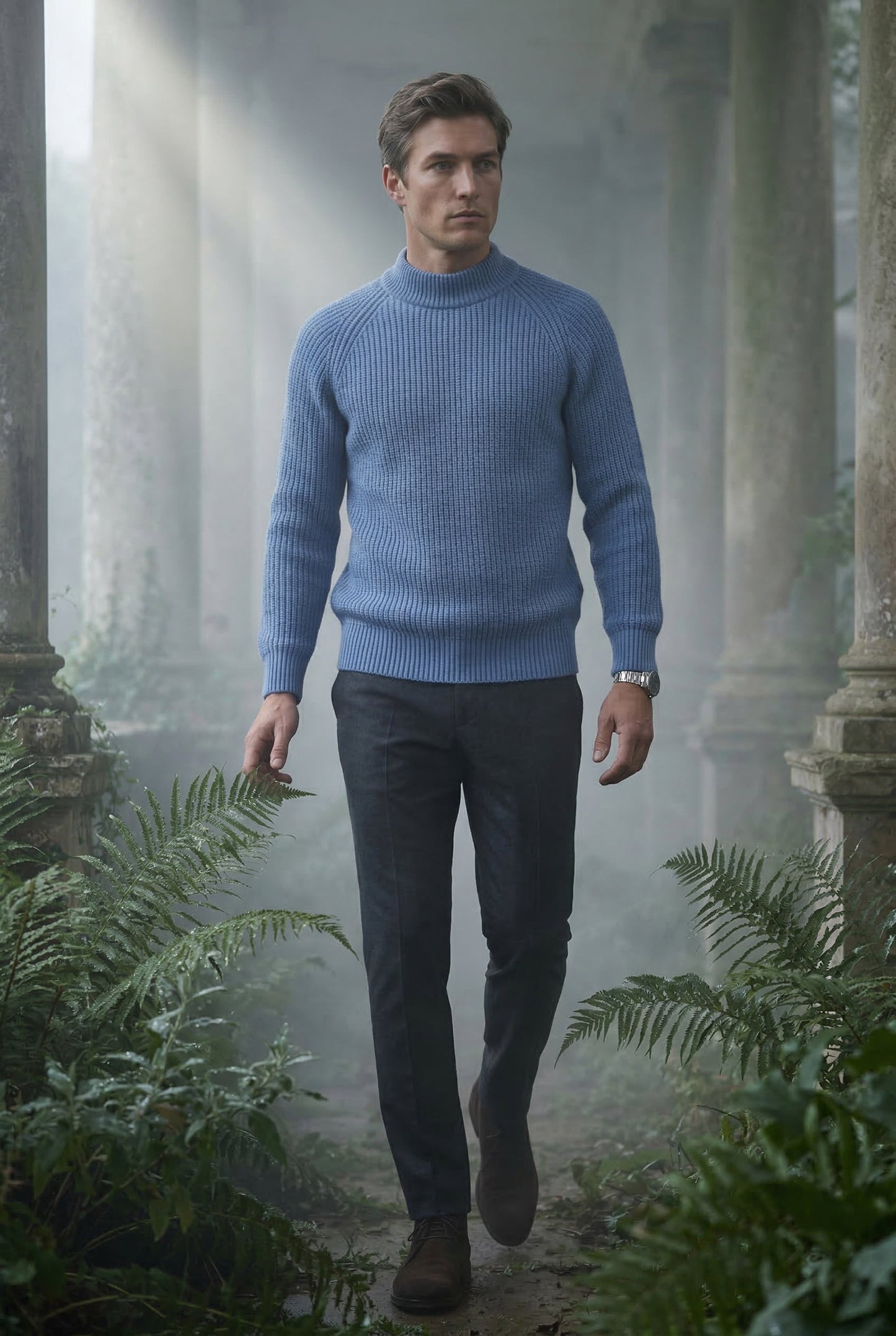 Axel | Men's Chunky Ribbed Slim Fit Sweater