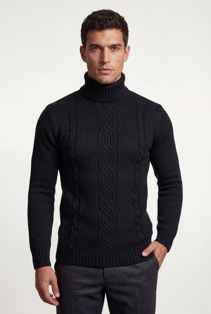 Colt | Men's Cable Knit Turtleneck Sweater