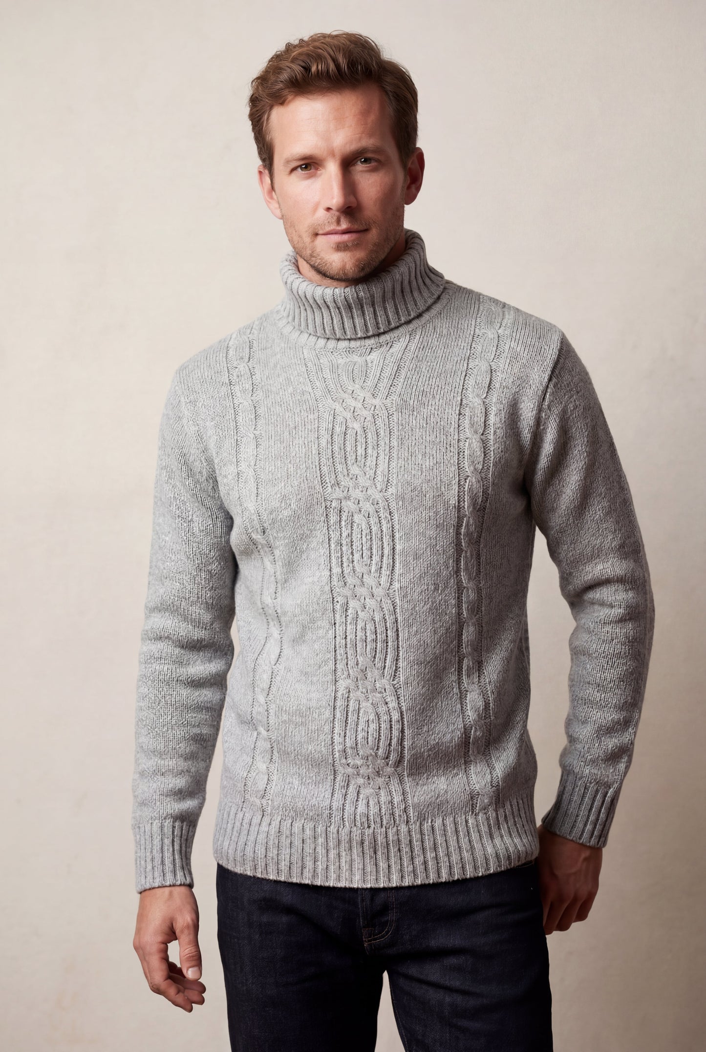 Colt | Men's Cable Knit Turtleneck Sweater