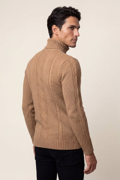 Colt | Men's Cable Knit Turtleneck Sweater