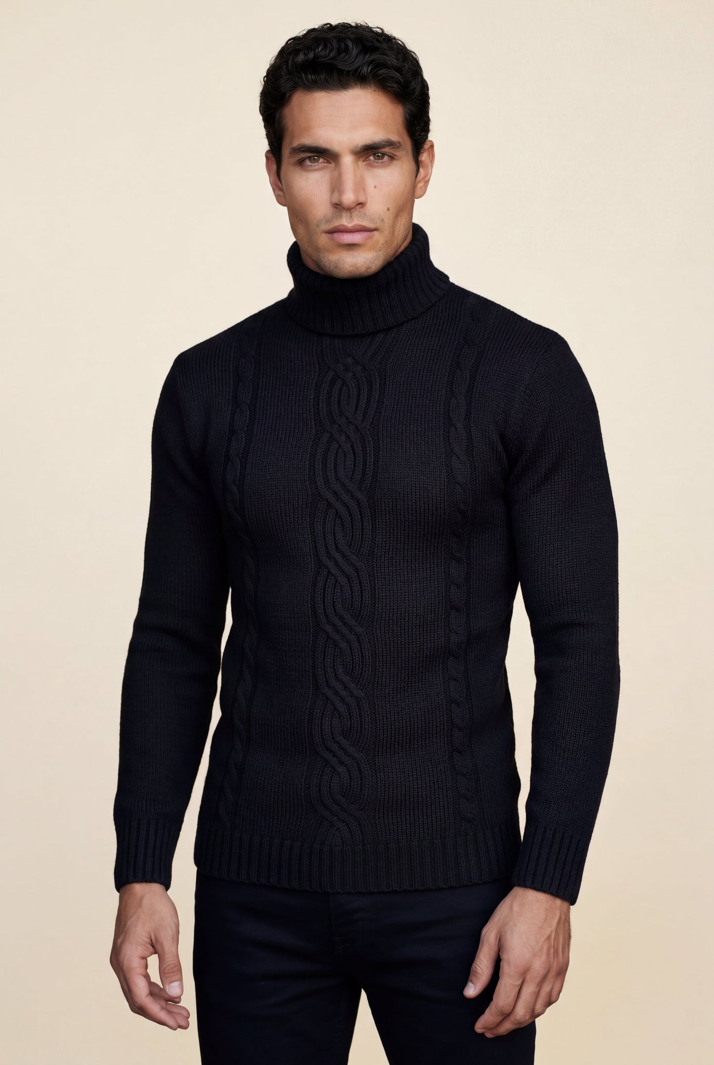 Colt | Men's Cable Knit Turtleneck Sweater