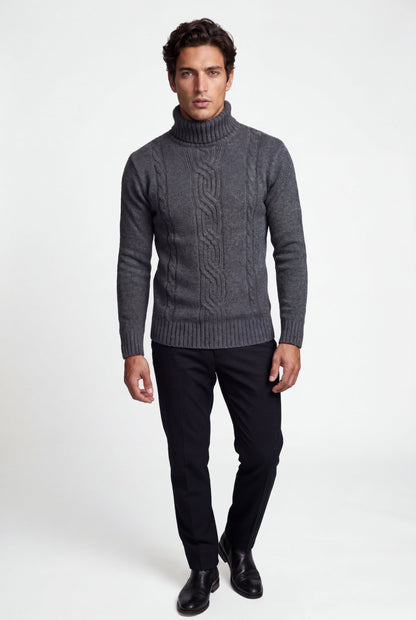 Colt | Men's Cable Knit Turtleneck Sweater
