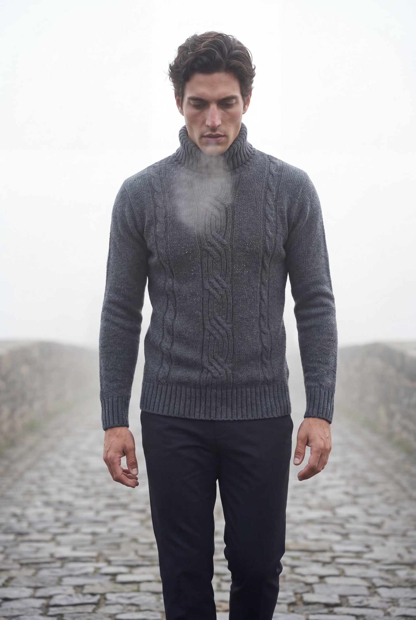 Colt | Men's Cable Knit Turtleneck Sweater