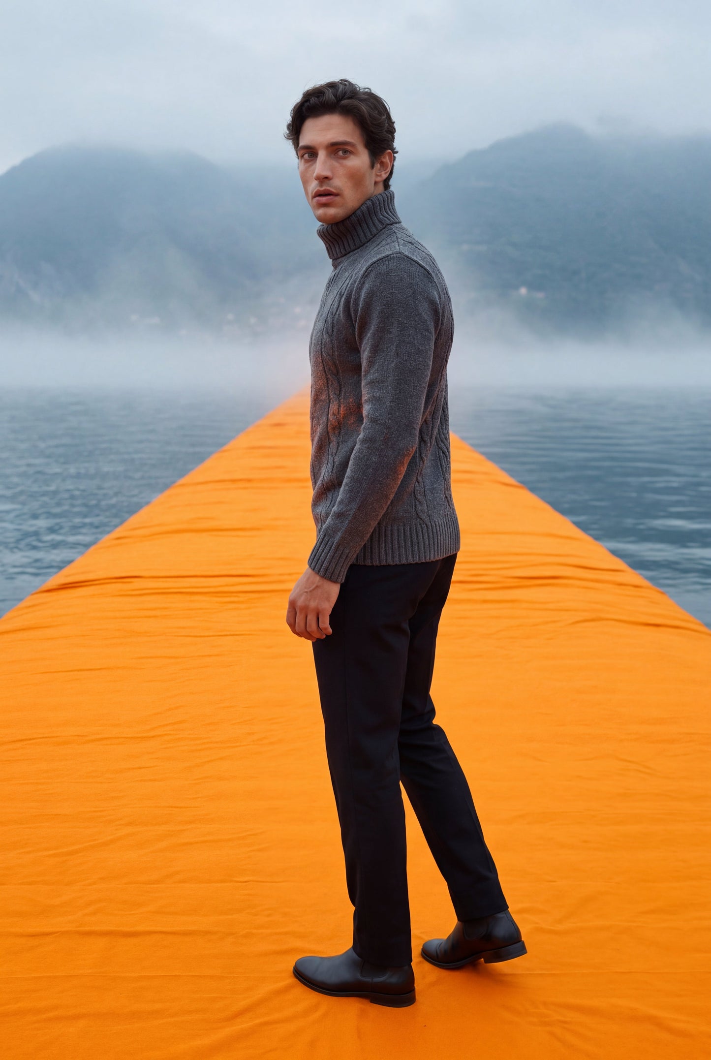 Colt | Men's Cable Knit Turtleneck Sweater