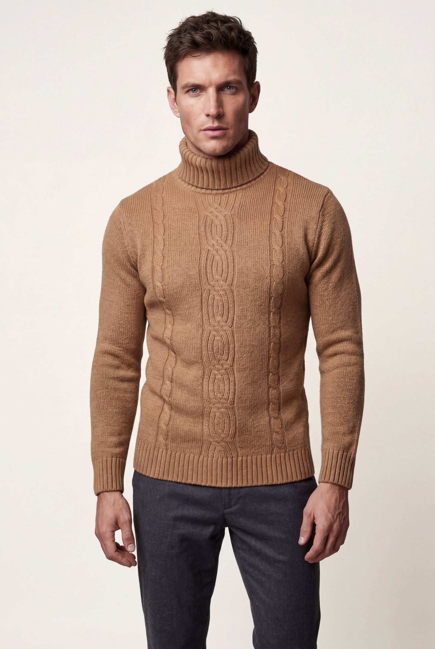 Colt | Men's Cable Knit Turtleneck Sweater