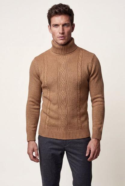 Colt | Men's Cable Knit Turtleneck Sweater