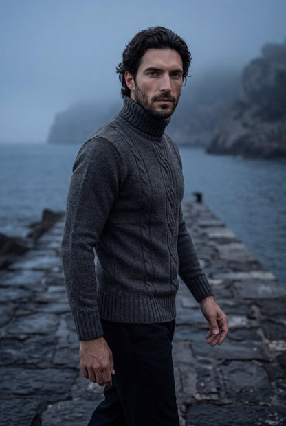 Colt | Men's Cable Knit Turtleneck Sweater