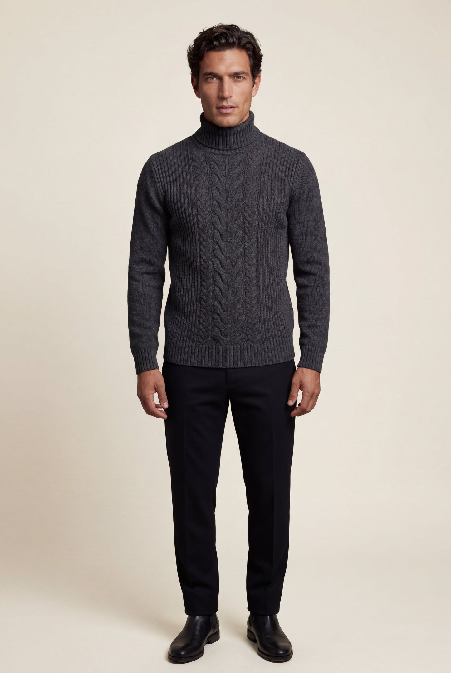 Colt | Men's Cable Knit Turtleneck Sweater